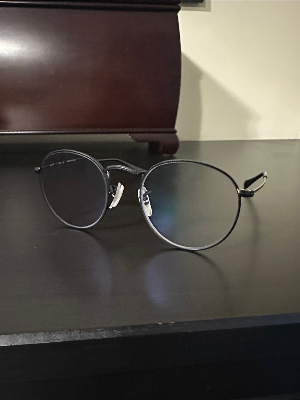Ray Ban RX3557v Black Round Metal Reading +2.00 Glasses - Unisex. - Picture 12 of 16